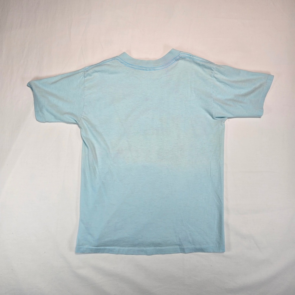 Vintage Super Shirts Oregon Yacht Club T-Shirt Mens Medium Blue Made in USA 80s - Picture 2 of 16